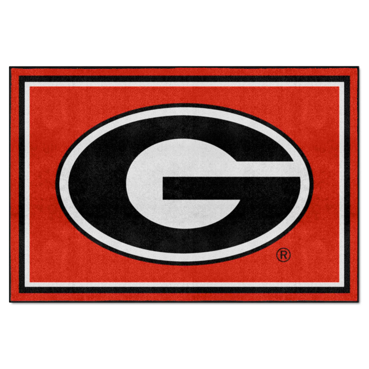 FANMATS - 6261 NCAA University of Georgia Bulldogs Nylon Face 5X8 Plush Rug