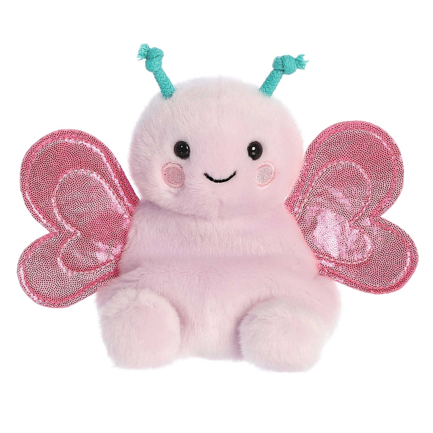 Aurora® Adorable Palm Pals™ Petunia Butterfly™ Stuffed Animal - Fun Collectible Plush for Kids and Adult Collectors - Perfect for Decorating Rooms and Birthday Gifts - Pink 6.5 Inches -Like New