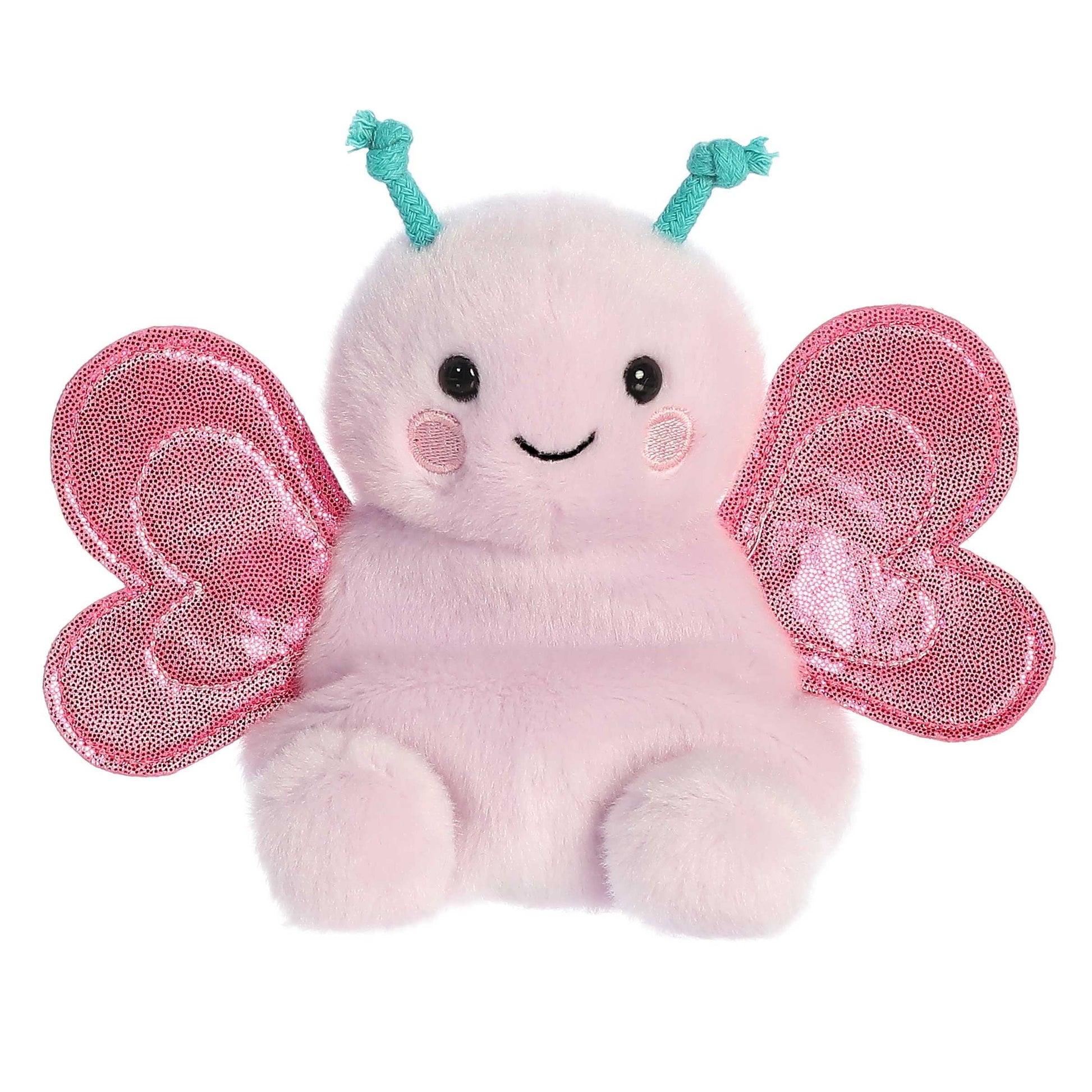 Aurora® Adorable Palm Pals™ Petunia Butterfly™ Stuffed Animal - Fun Collectible Plush for Kids and Adult Collectors - Perfect for Decorating Rooms and Birthday Gifts - Pink 6.5 Inches -Like New