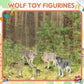 Deekin 20 Pcs Figure Toys Mini Miniatures Figurines Toys Mini Realistic Decor Themed Party Gifts For Diorama Projects Birthday Gift Learning Toy (Wolf)