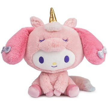 GUND Sanrio My Melody Unicorn Plush Toy  enhanced Stuffed Animal for Ages 1 and Up  Pink  9.5 