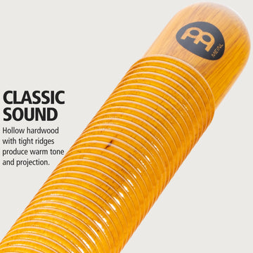 Meinl Percussion Wood Guiro With Scraper And Grip Holes - Not Made In China - For Latin American Music, 2-Year Warranty (Gu1Am)