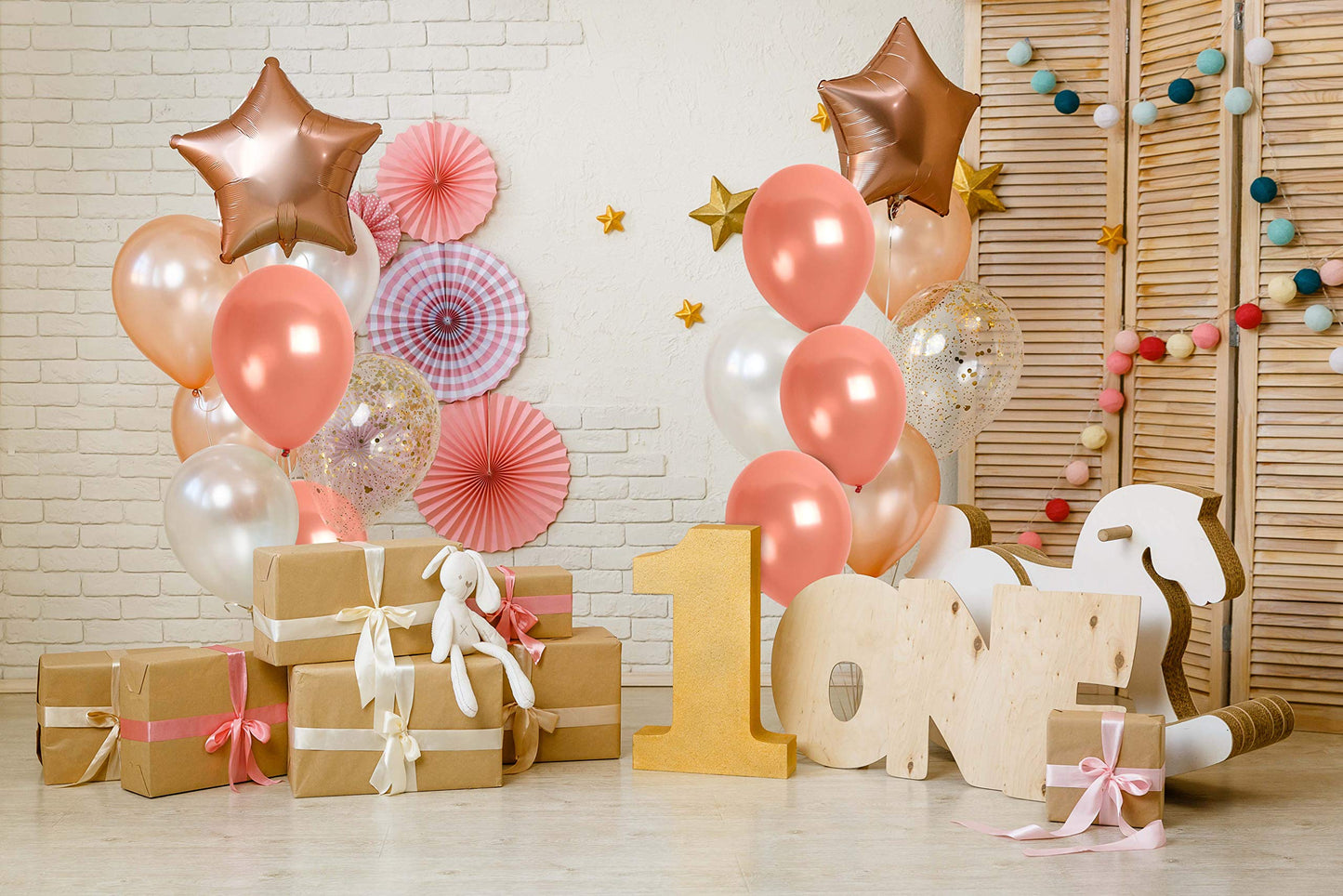 Treasures Gifted Metallic Rose Gold Balloons - Rose Gold Birthday Balloons - 12 Inch Rose Gold Metallic Balloons - Balloons Rose