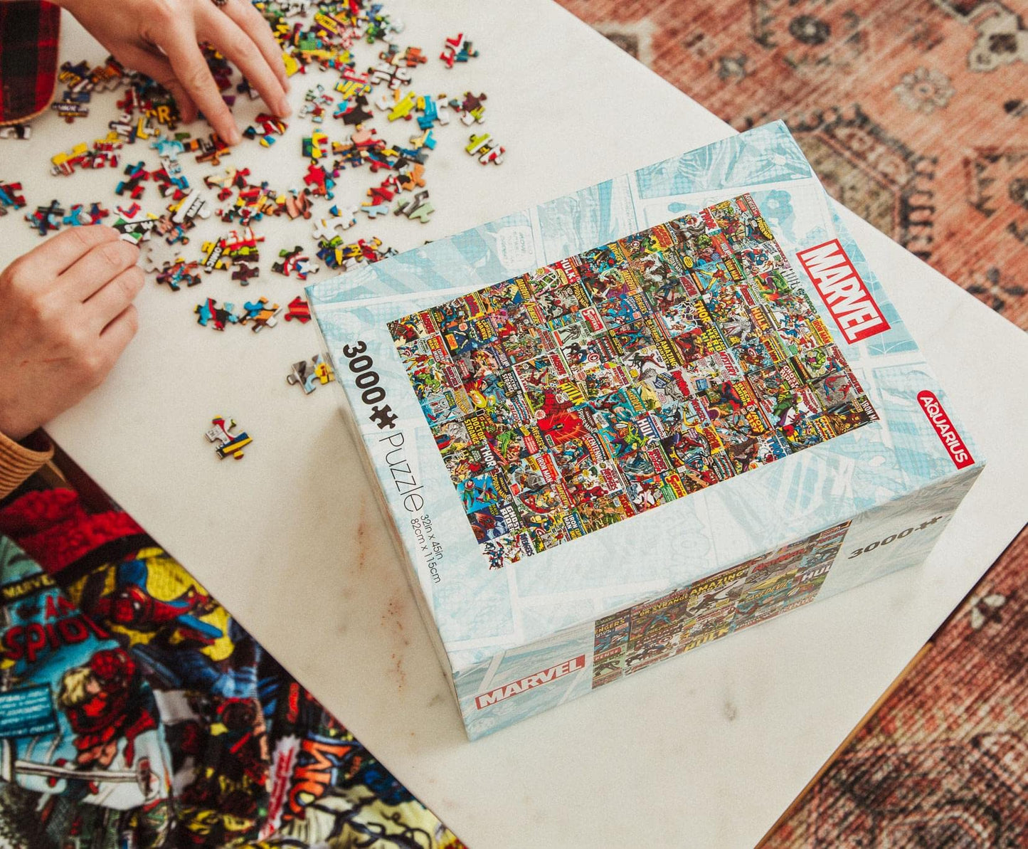 Marvel 3000-Piece Superheroes Jigsaw Puzzle | Multi-Colored | 45 x 32 Inch | Educational Toy for Kids & Adults | Model 68530