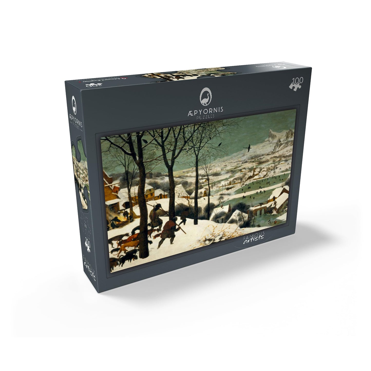 Mypuzzle Hunters In The Snow 1565 By Pieter Bruegel The Elder - Premium 100 Piece Jigsaw Puzzle For Adults