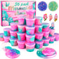 36 Pack Mermaid Slime Kit, Soft & Non-Sticky Galaxy Slime Pack, Mermaid Party Favors For Kids, Slime Party Favors For Girls & Bo