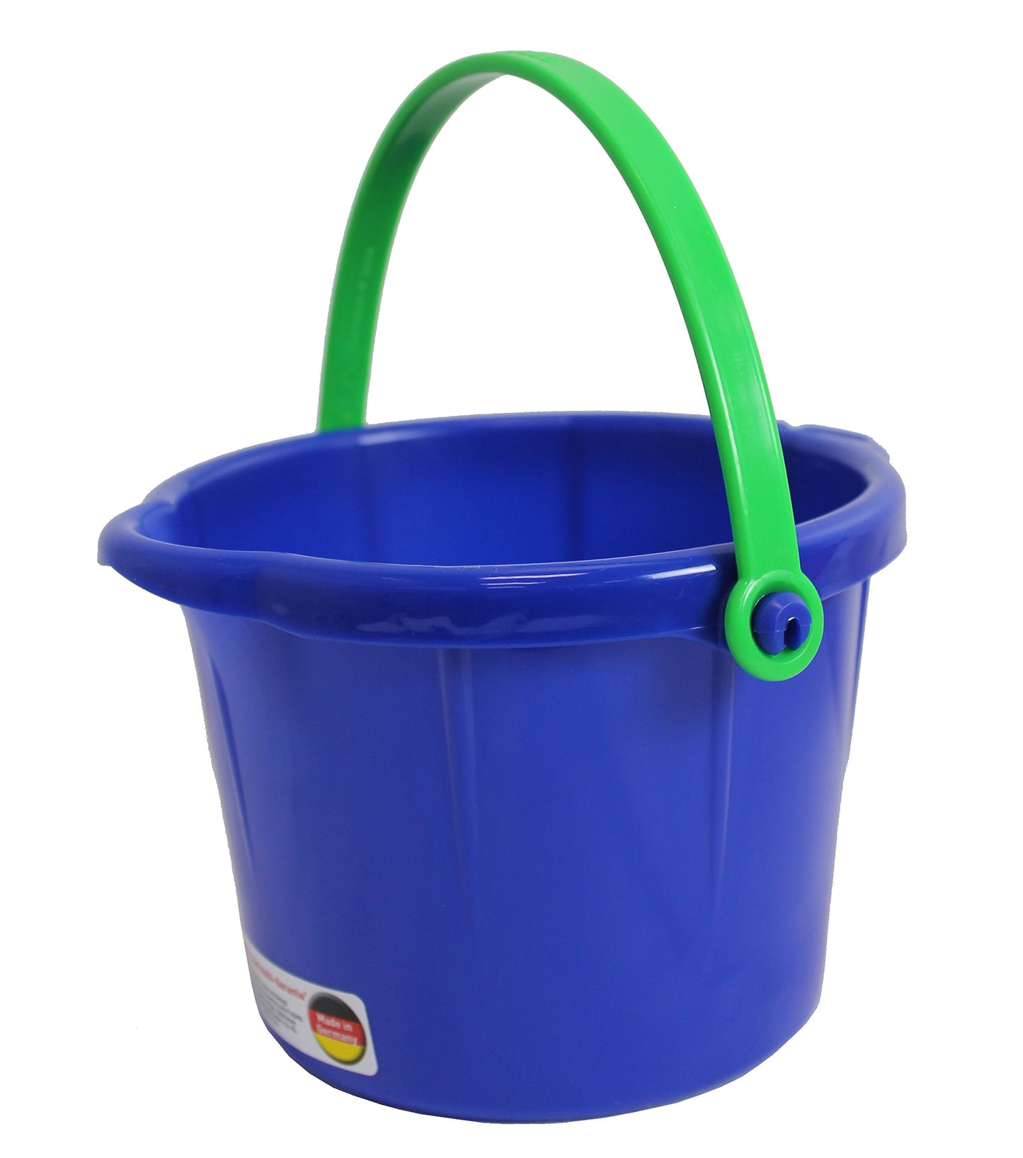 O SPIELSTABIL 4" Sand Pail Beach Toy - Durable PVC Bucket for Kids - Model 7204 - Colors Vary