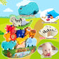 Ipourup Animals Montessori Toddler Toys 2 3 4 5 6 7 Year Old Boys Girls Wooden Animal Blocks Stacking Toy Kids Easter Birthday Gifts For Boy Girl Age 3-7 Educational Toys Fine Motor Balance Game