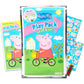 Peppa Pig Coloring Pack Party Favors with Stickers, Crayons and Coloring Activity Book in a Resealable Pouch with Reward Sticker