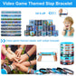 HyDren 243 Pcs Video Game Party Favors Includes Video Game Goodie Treat Boxes Punch Balloons Silicone Bracelets Keychains Badges