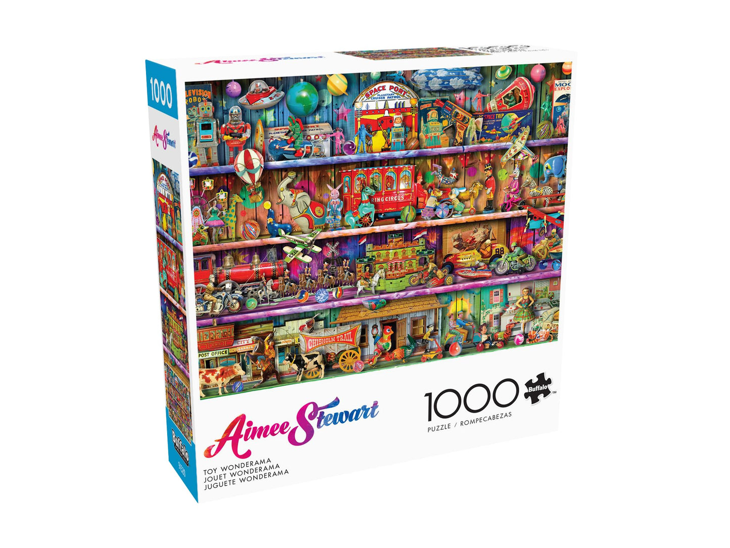 Buffalo Games 1000 Piece Jigsaw Puzzle - Aimee Stewart Toy Wonderama - Multicolor - Challenging for Adults - 26.75 x 19.75 inches