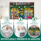 Nariolar Ultra Adhesion Puzzle Glue Sheets, 16 Puzzle Saver Sheets Preserves 2  1000 Pieces Jigsaw Puzzle, Puzzle Saver For Easy