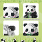 Mjddja Mini Building Blocks- Bamboo Panda, Party Favors- Micro Blocks Panda Toy For Kids 6 7 8 9 10+, Mini Blocks Building Sets