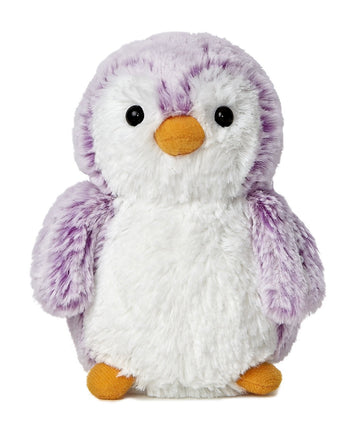 Aurora® Playful Pompom Penguin™ Brights Stuffed Animal - Vibrant Companions - Endless Fun - Violet 6 Inches