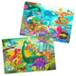 B. Toys- Gigantic Jigsaw 2-Pack - Sea & Dinosaurs- 48-Piece Floor Puzzles – 2 Puzzles, Ocean & Dinos – Large 2 X 3 Feet Jigsaw Puzzles For Kids – Educational & Developmental Toys – 3 Years +