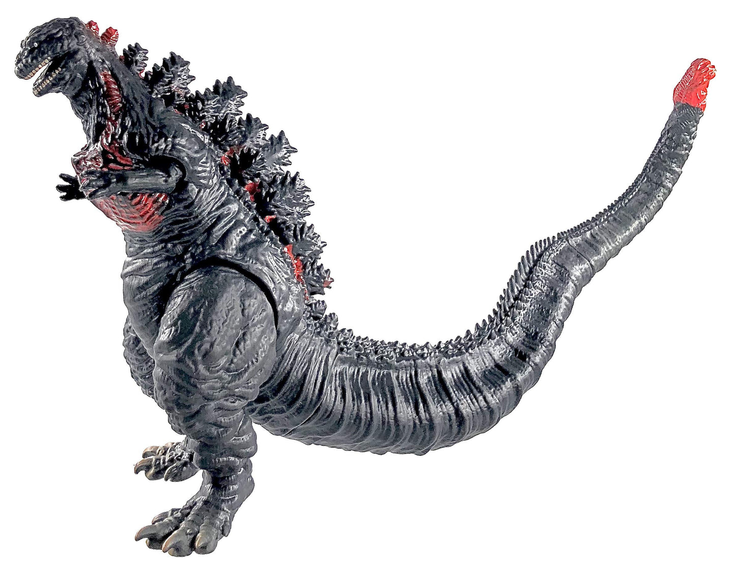 TwCare Shin Godzilla Action Figure, 11" Movable Joints, Grey Soft Vinyl, Model 672975609276, Includes Carry Bag