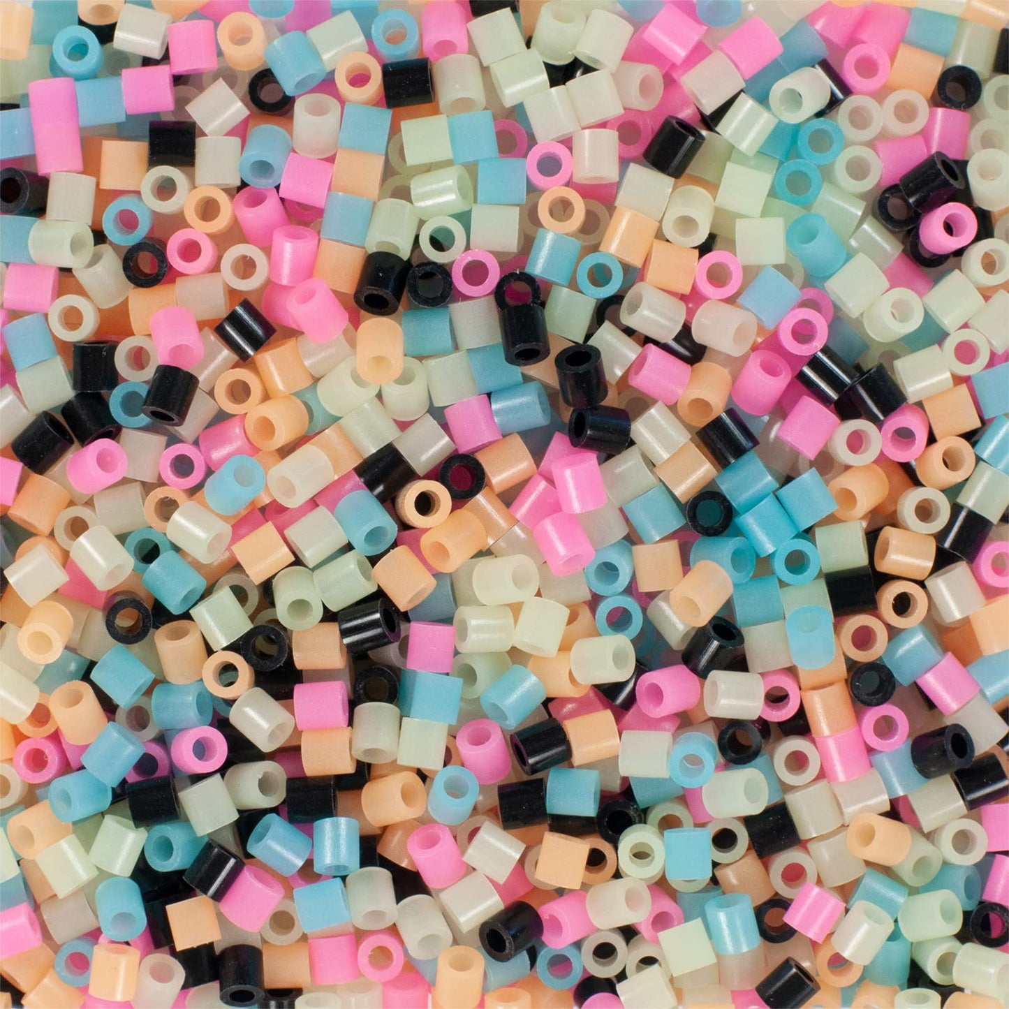 Perler Beads Fuse Beads for Crafts, 1000pcs, Multicolor Glow in the Dark