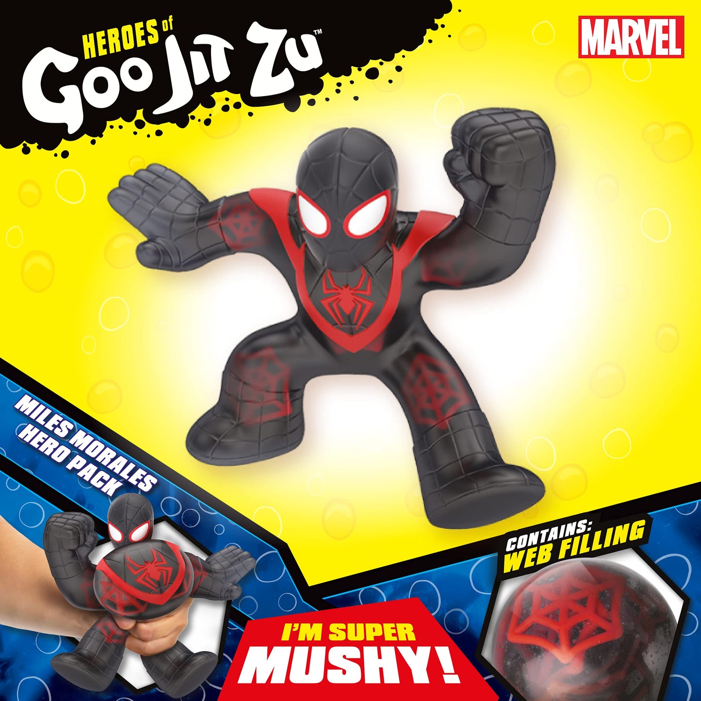Heroes Of Goo Jit Zu Licensed Marvel S3 Hero Pack - Miles Morales, Multicolor (41201)