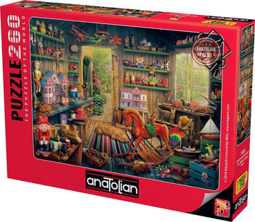 Anatolian 260-Piece Jigsaw Puzzle - Toy Makers Shed, Model #3325, Brown/a, Cardboard