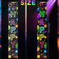 FuWeave Glow in the Dark Door Banner Rave Party Decorations Porch Sign Door Hanger Black light Photography Backdrop Decor for Ne