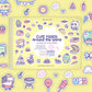 Cute Foods Around The World Sticker + Coloring Book (500+ Food Stickers For Kids & 12 Coloring Pages)- Side By Side Sticker Acti