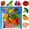 PENGFULL Felt Fruits and Vegetables Learning Pieces,62 Felt Board Pieces for Felt Flannel Board,Learn Common Fruits and Vegetabl