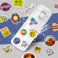 100Pcs Sports Stickers For Water Bottles, Sport Theme Stickers For Kids Boys Teens Include Volleyball Softball Football Basketba
