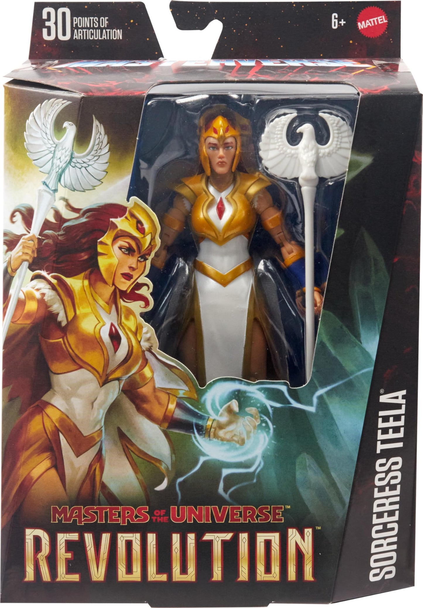 Masters Of The Universe: Revolution Masterverse Action Figure & Accessories, Sorceress Teela Deluxe Motu Collectible With 30 Articulations, 7-Inch