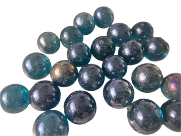 Daayra Unlimited Big Sized Glass Marbles (Steel Blue)
