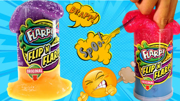 Ja-Ru Flip & Flarp Noise Putty Double Pack Original & Glitter Fidget Toy (3 Packs Assorted) Farrt Gas Noise Maker Slime Cloud & Scented Putty Stress Toy For Boys, Girls & Adults. Party Favor 047-3S