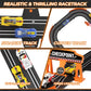 2-in-1 Slot Car Race Track Sets - Electric Race Car Track with 2 High-Speed Racing Cars  Dual Racing Game Lap Counter Circular Overpass Tracks  Remote Control Cars Toys/Gift for Boys Kids Ages 8-12