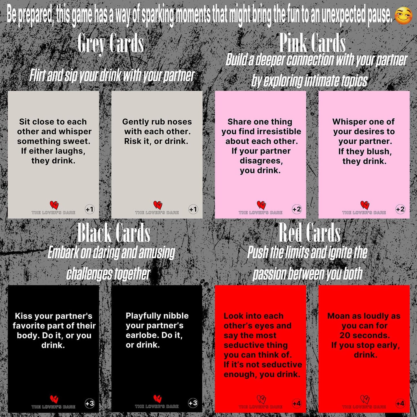 Couples games for Date Night, Card Game for Dating, Super Fun Card Game for Couple, 100 Dares & Questions for Your Partner, Roma