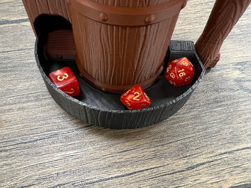 Munnygrubbers - Mug Dice Tower - No Paint Odorless Insulated Cup Can Dice Tower - (Random 7Pcs D20 Dice Set Included) - Dice Jail - Dice Holder - Dungeons And Dragons - Dnd Gift - (Tray Add-On)