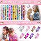 Joyvorite 158Pcs Cat Party Favors Set with Cat Headband Keychains Tattoo Stickers Erasers Slap Bracelets Hairpin Goodie Bags Cat