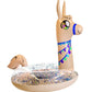 PoolCandy Inflatable Animal Pool Tubes & Swim Rings (Llama Glitter Filled 48 inch Pool Tube Swim Ring)