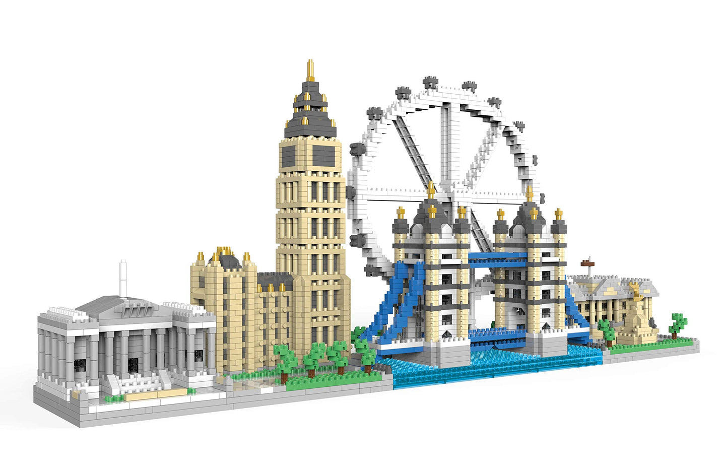 dOvOb Architecture London Skyline Collection Micro Mini Blocks Set Model Kit and Gift for Kids and mature-themeds (3076 Pieces)