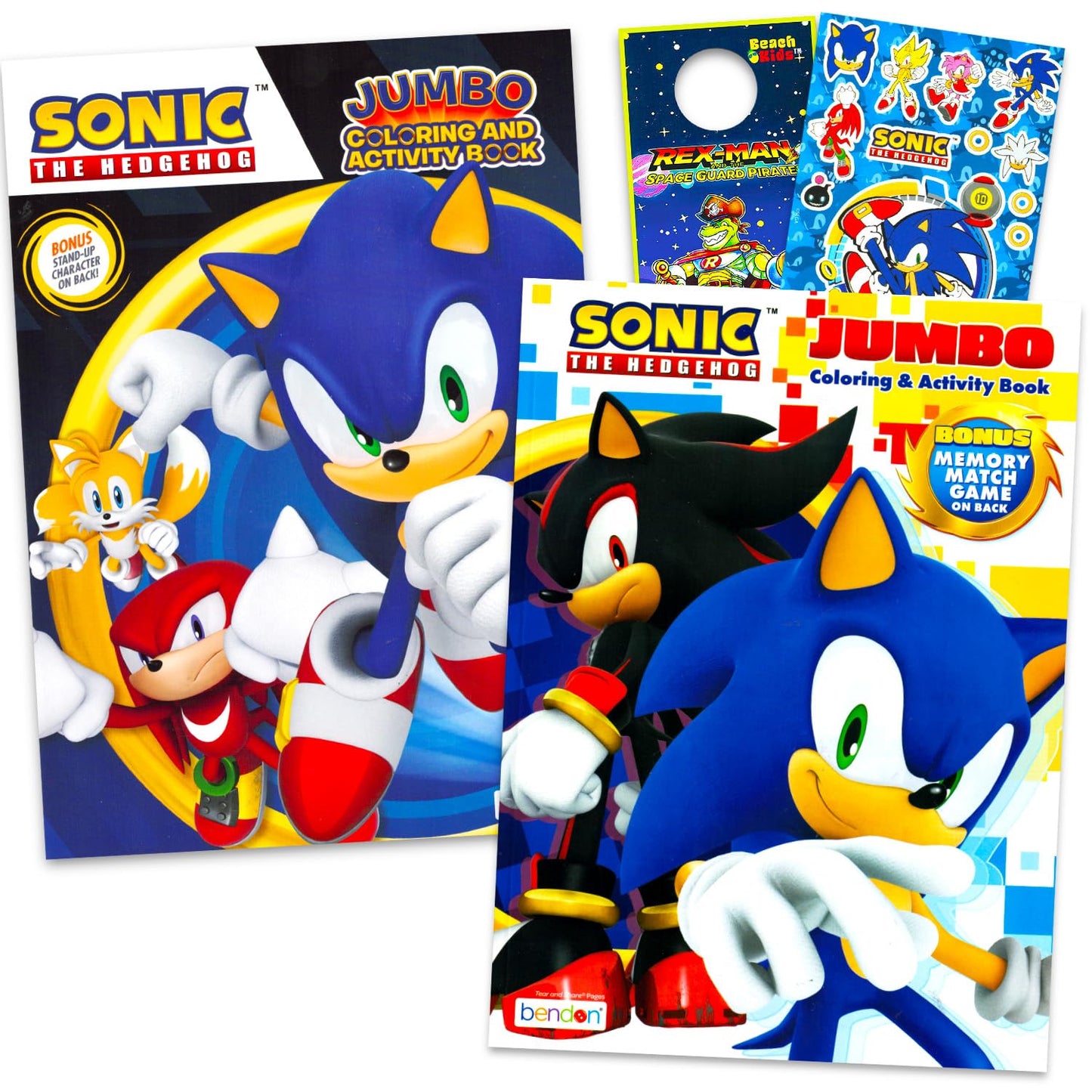 Sonic the Hedgehog Coloring Book for Kids Ages 48  Bundle with Sonic and Shadow Coloring Pages, Activities, Games Plus Sonic S