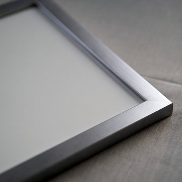 24X30 Puzzle Frame Kit With Glue Sheets | Silver Modern Picture Frame | Real Wood With Uv Resistant Acrylic Front | Made To Pres
