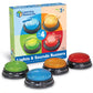 Learning Resources Lights And Sounds Buzzers,Set Of 4, Ages 3+, Game Show And Classroom Buzzers, Family Game Night, Game Show Buzzers, Classroom Accessories