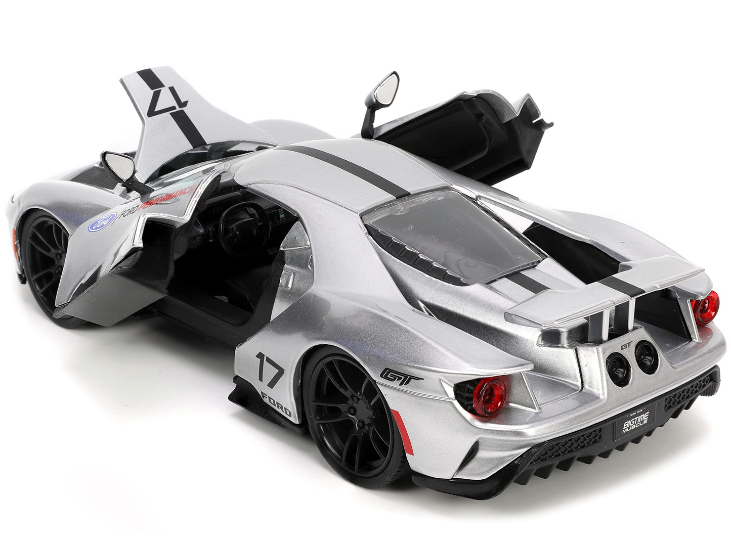 Jada Toys Big Time Muscle 1:24 2017 Ford gT Die-cast car Toys for Kids and Adults