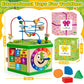 Wooden Activity Cube For 1 Year Old, 12-18 Month Boys & Girls, 7-In-1 Stem Montessori Early Developmental Learning Toys For Kids