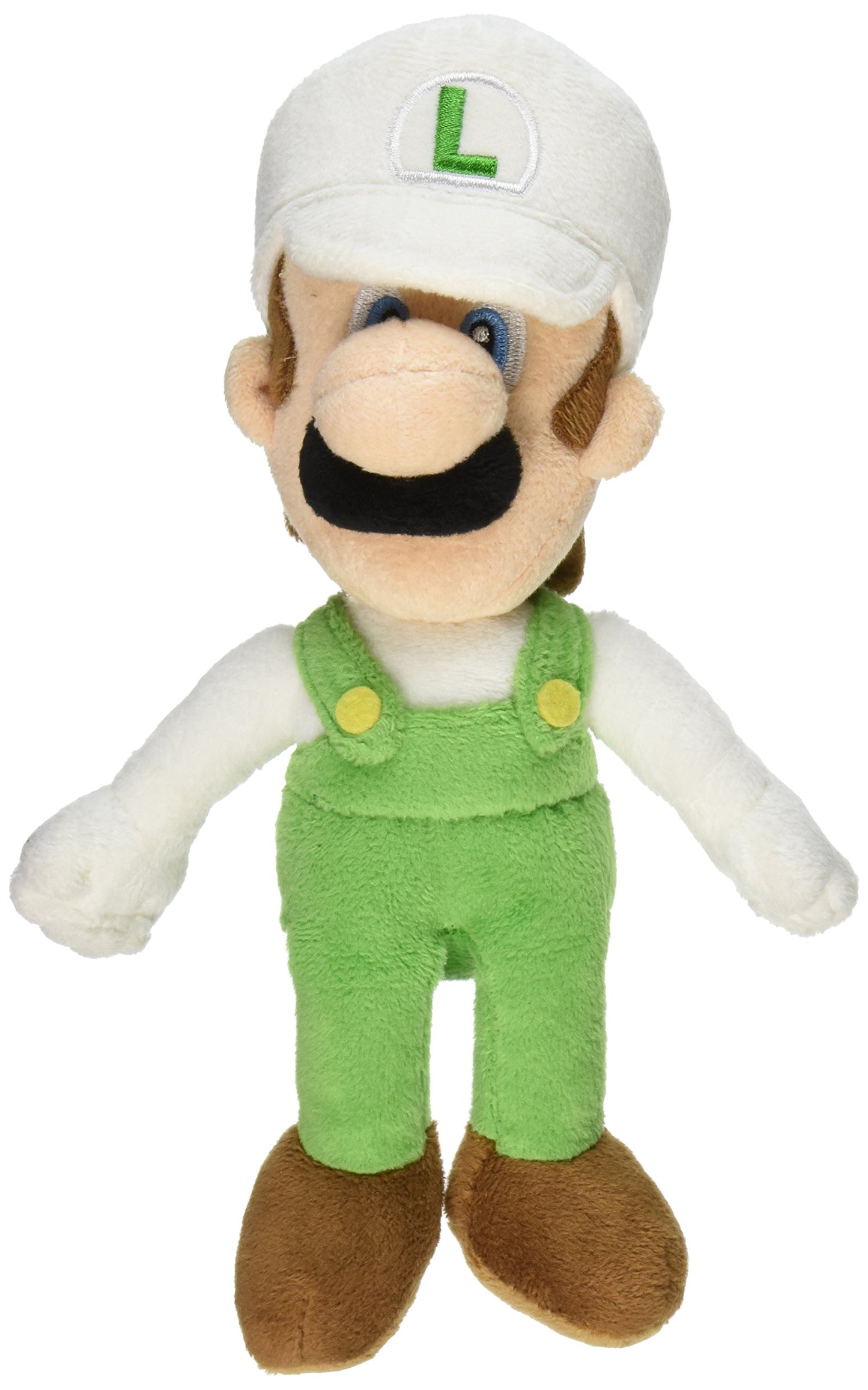 Sanei Officially Licensed Super Mario Plush 9'' Fire Luigi Japanese Import