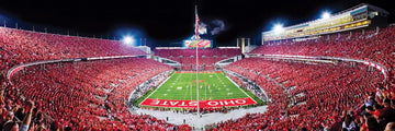 Masterpieces - 1000 Piece Jigsaw Puzzle, Ncaa Ohio State Buckeyes, Panoramic Football Stadium View, Fun For Adults And Family, 1