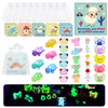 Kiddelo 28 Pack Valentines Day Gifts for Kids School Classroom Exchange, Mini Resin Animals with Cards and Organza Bags, Non Can