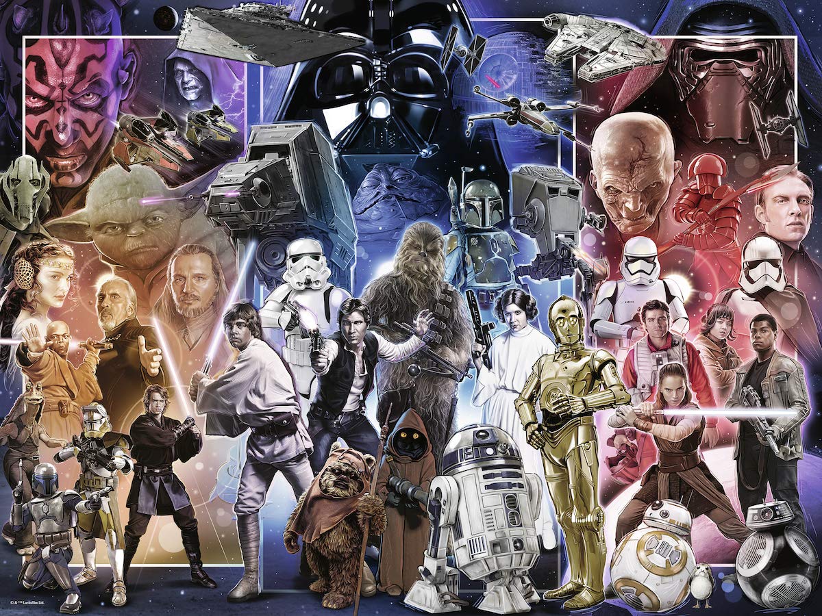 Ravensburger Star Wars: Whole Universe Jigsaw Puzzle - 1500 Pieces | Perfect For Adults And Kids | Softclick Technology For Prec