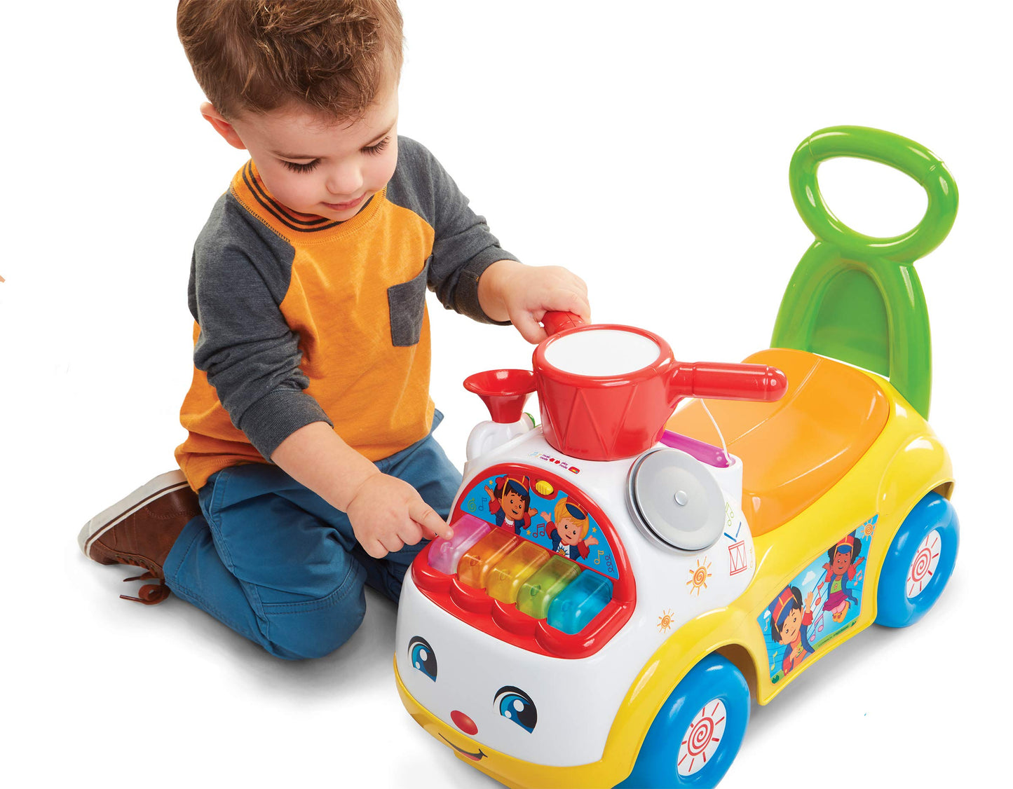 Little People Music Parade Ride-On Toy, Large, White, Plastic, Model 39988