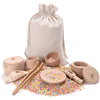 Mont Pleasant Sensory Bin Toys For Toddlers Montessori Toys, Waldorf Toys, Pretend Play Dish And Tongs- Fine Motor Learning Toys For Sensory Table Activities