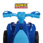 Sonic The Hedgehog 6V ATV Quad for Kids by Voyager - Safe Ride-On Toy with Rechargeable Battery, Max Weight 55 LBS, Ages 2-3 Years