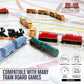 The Little Plastic Train Co. Midnight Express Deluxe Board Game Train Set - Black Miniatures for Ticket to Ride & Other Games, Model 92336