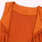 Sizgaroot Hippie Costume For Girls Kids 60S 70S Outfits Costume Halloween Dress Up Party (Brown, 4-6 Years)